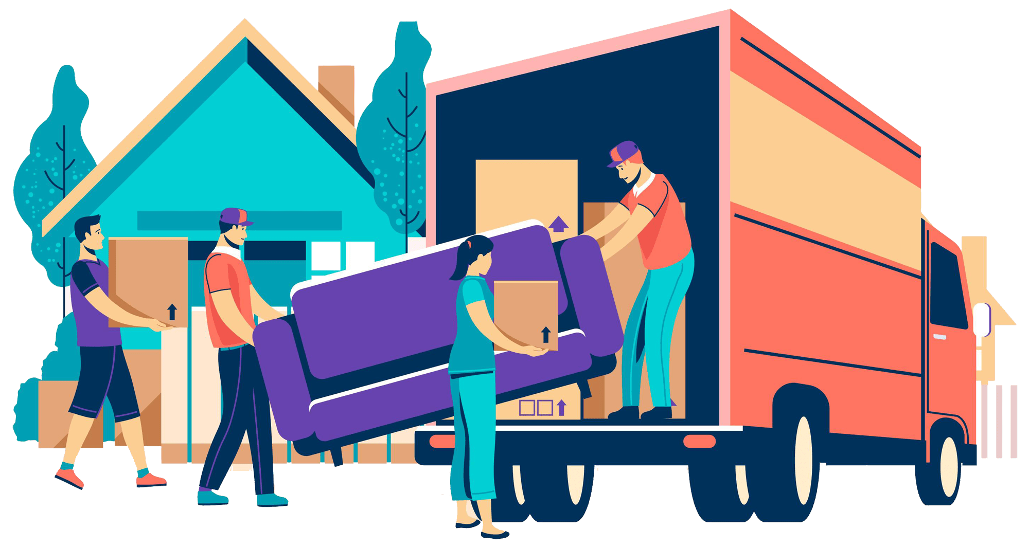 Moving truck in and around the Vaal